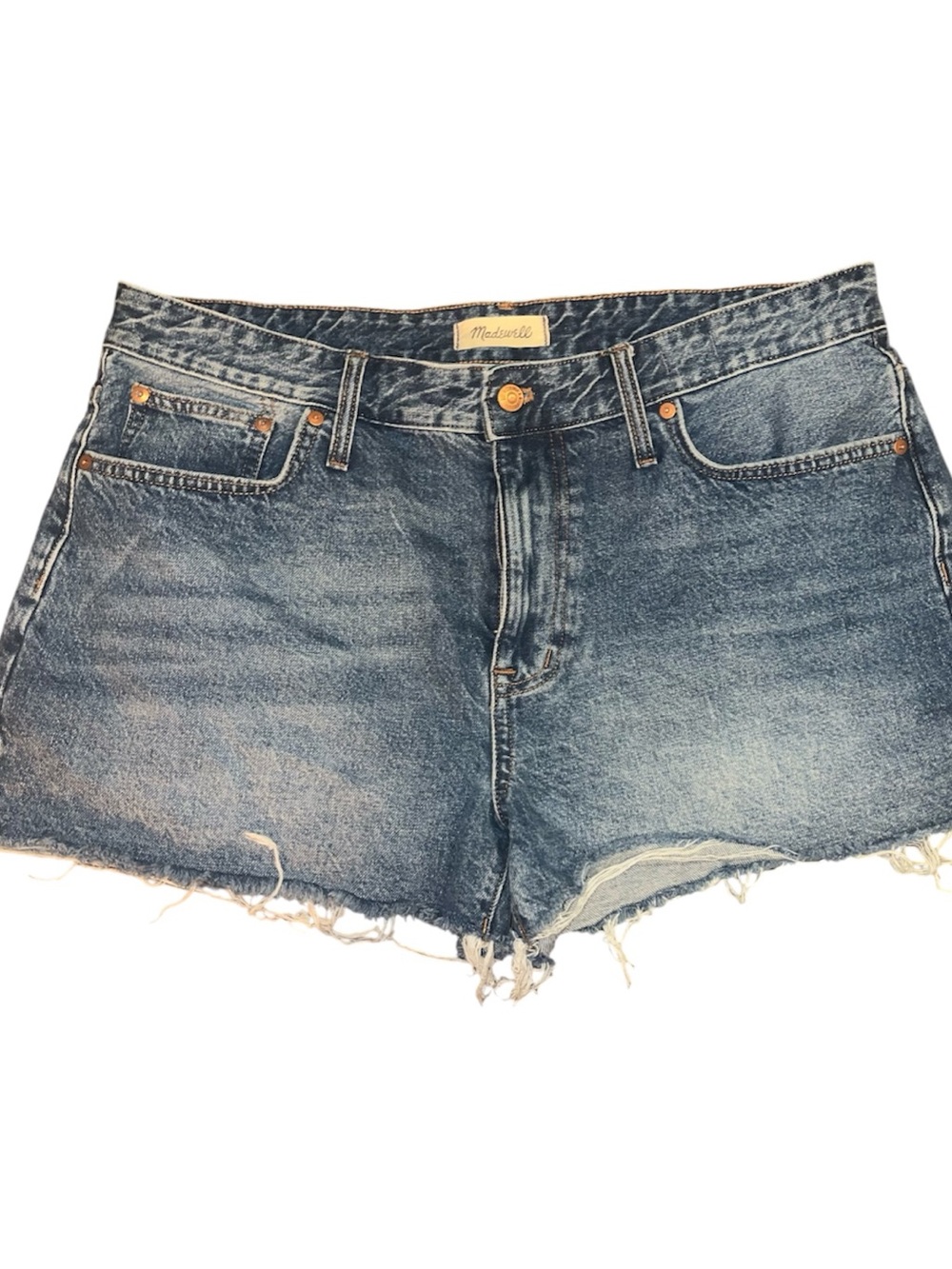 Madewell Relaxed Denim Shorts Women’s Size 32 Medium Wash 100% Cotton